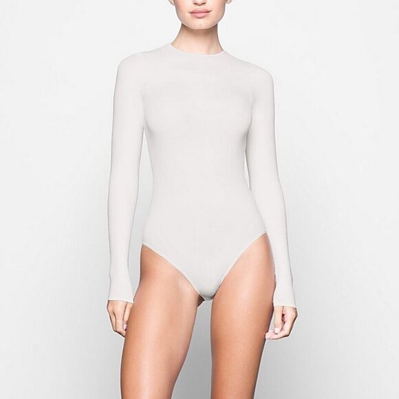 SKIMS Light Essential Dolman Sleeve Bodysuit Marble Womens 4X - Picture 12 of 12